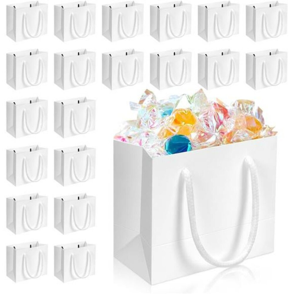 Mini gift bags with handles small paper bags bulk party favor wedding treat bags